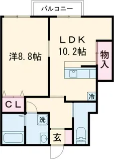 サニーヒルMASAKI【1階】の間取り