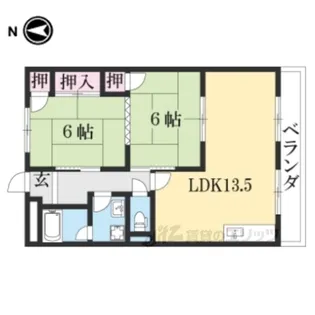 コーポラス無限1【3階】の間取り