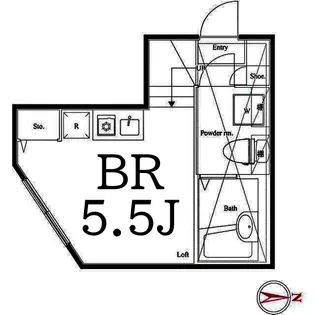 グランコンフォール武蔵小杉【1階】の間取り