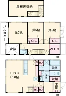 東京都小金井市東町5【一戸建】の間取り