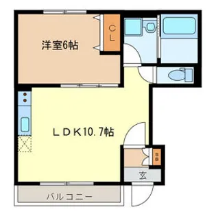 アムールテラス【1階】の間取り
