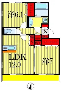 千葉県船橋市古作1【アパート】の間取り