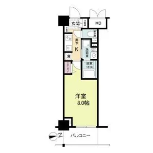 ブランシエスタ明石【2階】の間取り