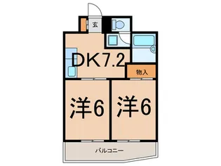 ライオンズマンション生麦【8階】の間取り