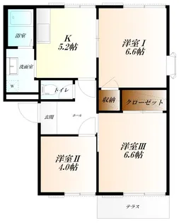 グリーンヴィラI【1階】の間取り
