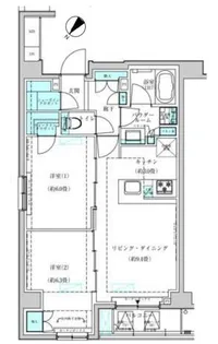 ヴィークブライト月島【8階】の間取り