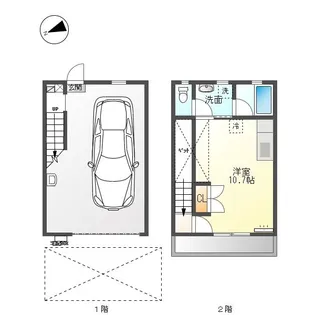 Motor Drei(モートアドライ)【2階】の間取り