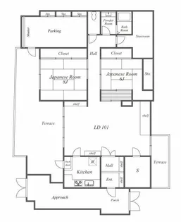 ガーデンハウス浜田山【1階】の間取り