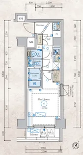 エステムコート新横浜グランデ【3階】の間取り