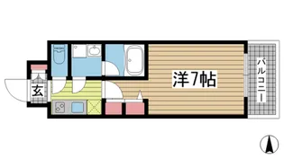 スプランディッド神戸北野【2階】の間取り