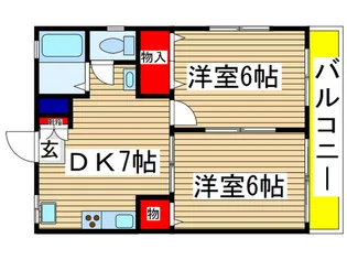 第二ホワイトハイツ【3階】の間取り