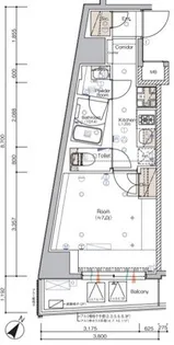 SYFORME SHIROKANE-TAKANAWA【9階】の間取り