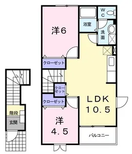 カナディアン・メープルII【2階】の間取り