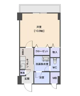 アサヒ駅前ビル【5階】の間取り