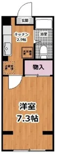 マンション上富士【3階】の間取り
