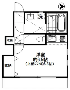 アトリエかんぱねら【1階】の間取り