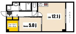 南観音FLATS【5階】の間取り