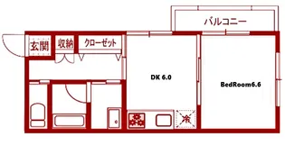 J’S -ジェイズ-【2階】の間取り