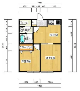 菖蒲ハイツ【1階】の間取り