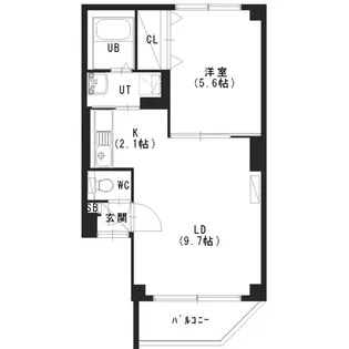リージェント西【1階】の間取り