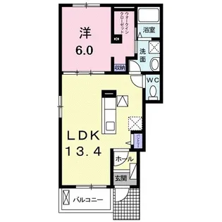 アビタシオンII【1階】の間取り