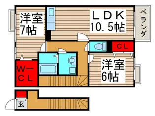 トップV【2階】の間取り