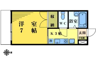 フラットカメリア【2階】の間取り