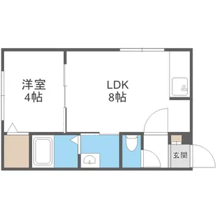 ラフィーネ西町北【3階】の間取り