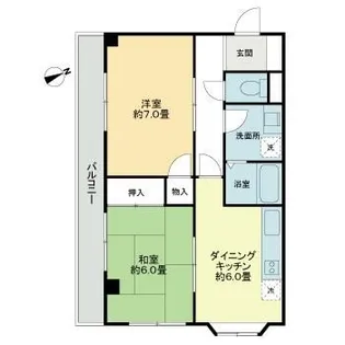 イーストリバー町屋【1階】の間取り
