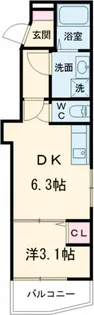 ユーズフォレシア西町【3階】の間取り