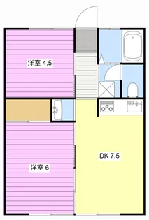 ハイツ鈴木【1階】の間取り