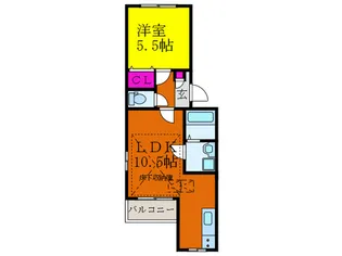 ADVAN 山上【1階】の間取り