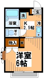 シャルム御殿山【2階】の間取り