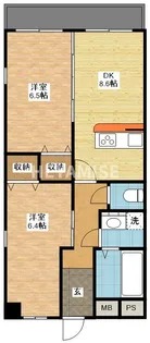 ハイアットコート【4階】の間取り