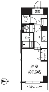 HF銀座レジデンスEASTII【5階】の間取り