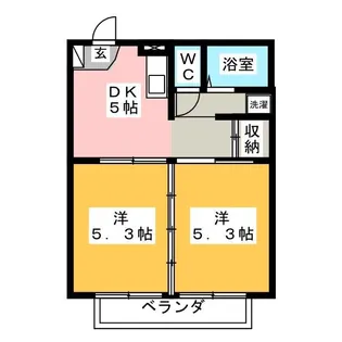 ヒルズTAKI 6【1階】の間取り