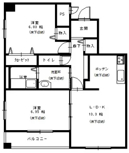 プルミエルネス熊谷【4階】の間取り