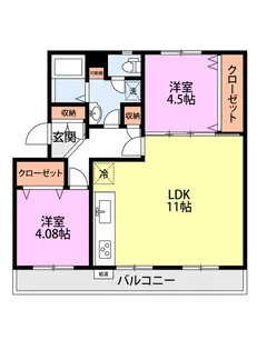 高志レジデンス【5階】の間取り