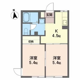 ノーブル・メゾン【1階】の間取り