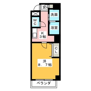 Manoir高城【6階】の間取り