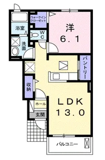 Central Soleil I【1階】の間取り