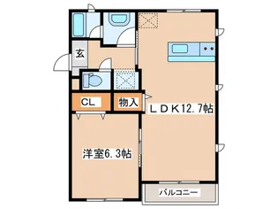 ラ・メゾン・エスポワール湘南【1階】の間取り