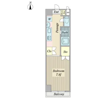 高崎朝日第二ハイツ【3階】の間取り