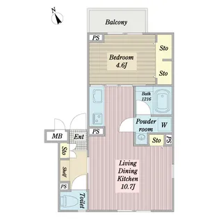 エストメゾン渋谷【3階】の間取り