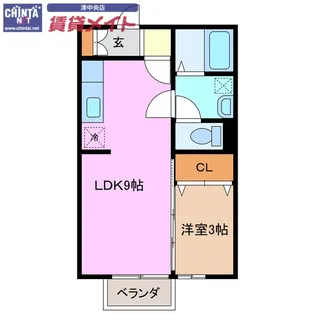 ビビッド【1階】の間取り