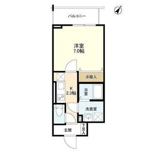 Verre森下(ヴェレ森下)【6階】の間取り