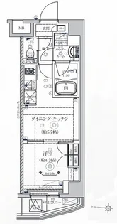 ヴォーガコルテ西新宿五丁目【5階】の間取り