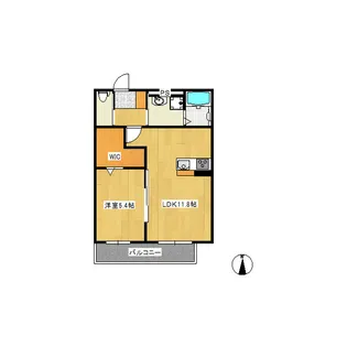 YKK多田A棟【2階】の間取り