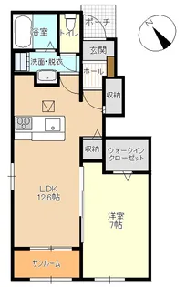 グランデ クォーレ【1階】の間取り