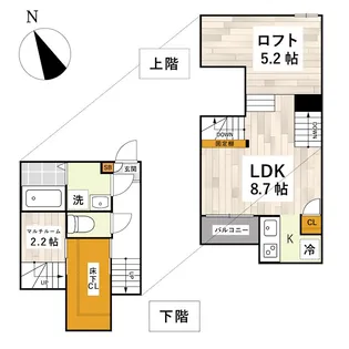 ADC京町La.Class【2階】の間取り